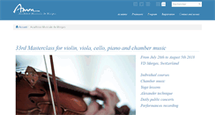 Desktop Screenshot of morges-academie.com